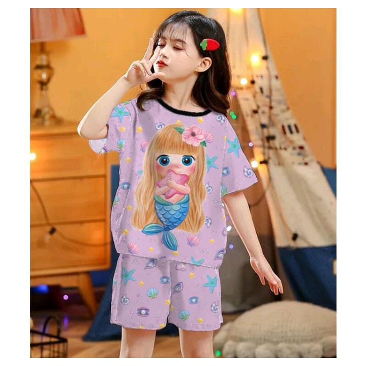 RILLO - Setelan baju playful colour anak print / setelan anak unisex 1-7 tahun PART 2