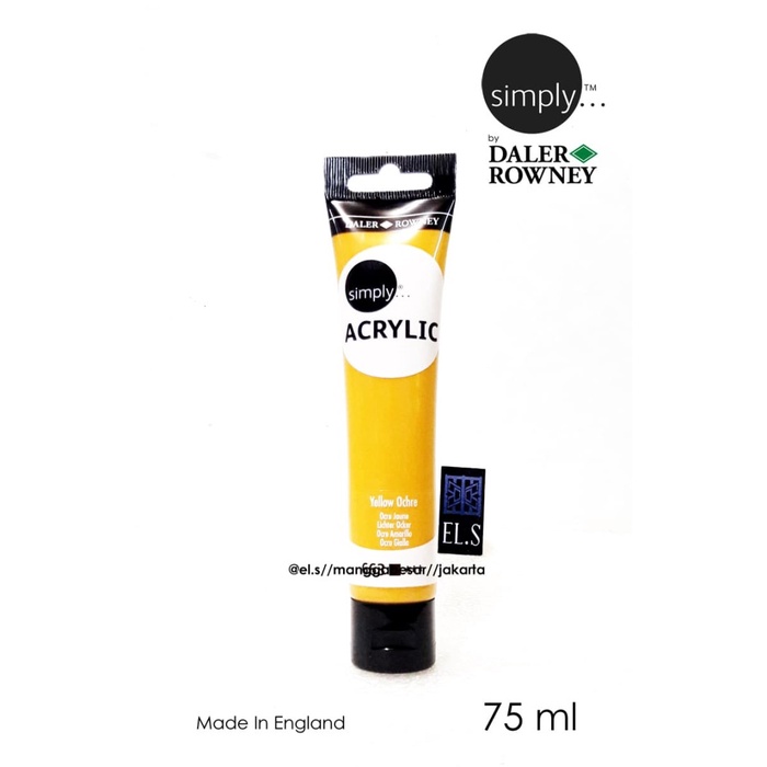 

Mudah Daler Rowney Simply Acrylic Yellow Ochre 75 Ml ( Cat Akrilik ) Terbatas