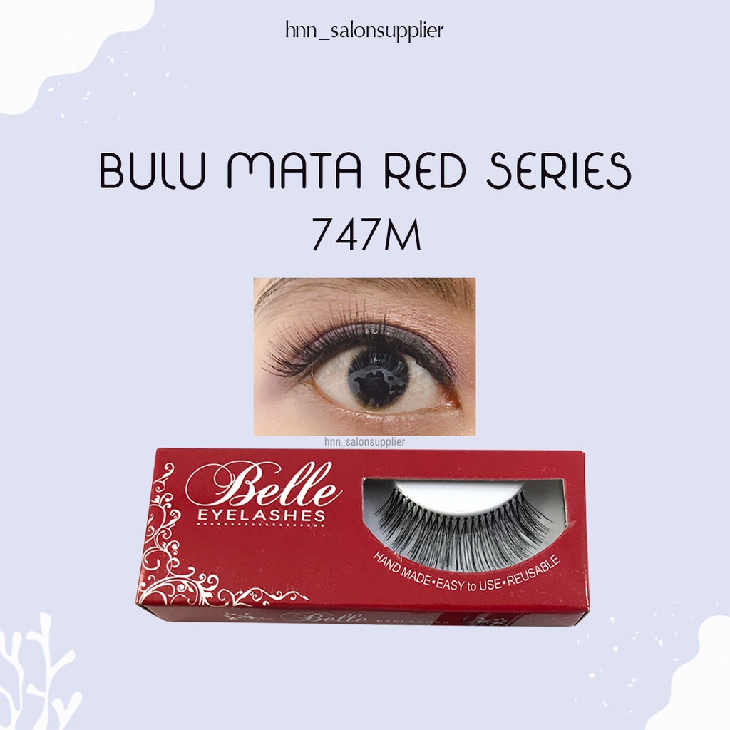 747M Bulu Mata Palsu Handmade Fake Eyelash Eye Lashes Lash Artifivial Belle Eyelashes 747M