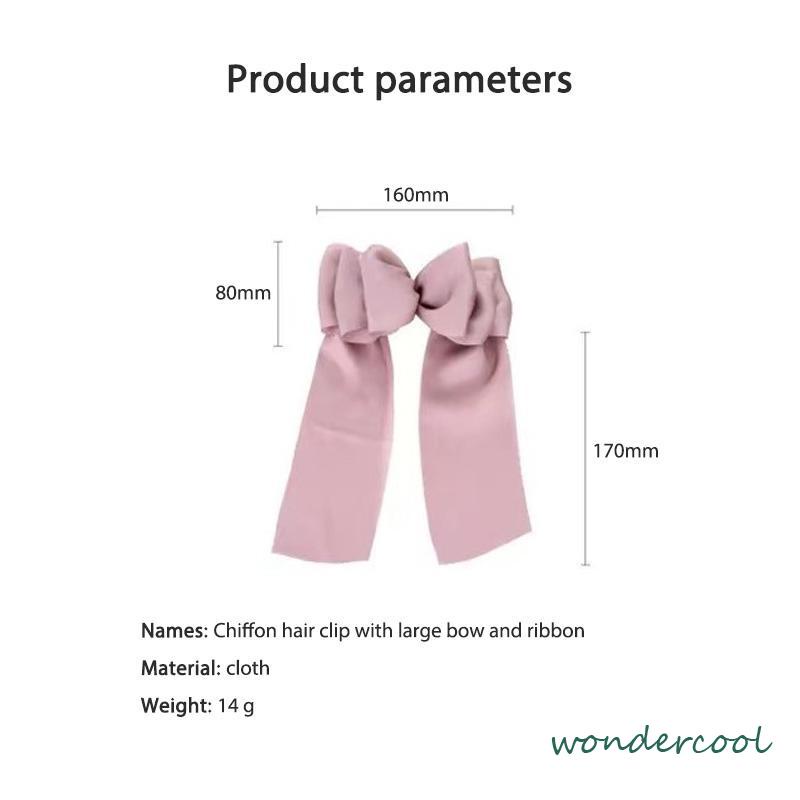 Benang Busur Jepit Rambut  Wanita Kepala Belakang Kepala Hiasan Kepala Klip Ekor Kuda  Aksesoris Rambut Wanita-Won