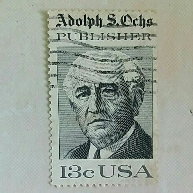 

(AD) Perangko Amerika 1976 Adolph S. Ochs Issue - Adolph S. Ochs (1858-1935), Publisher of the New York Times 13c Used