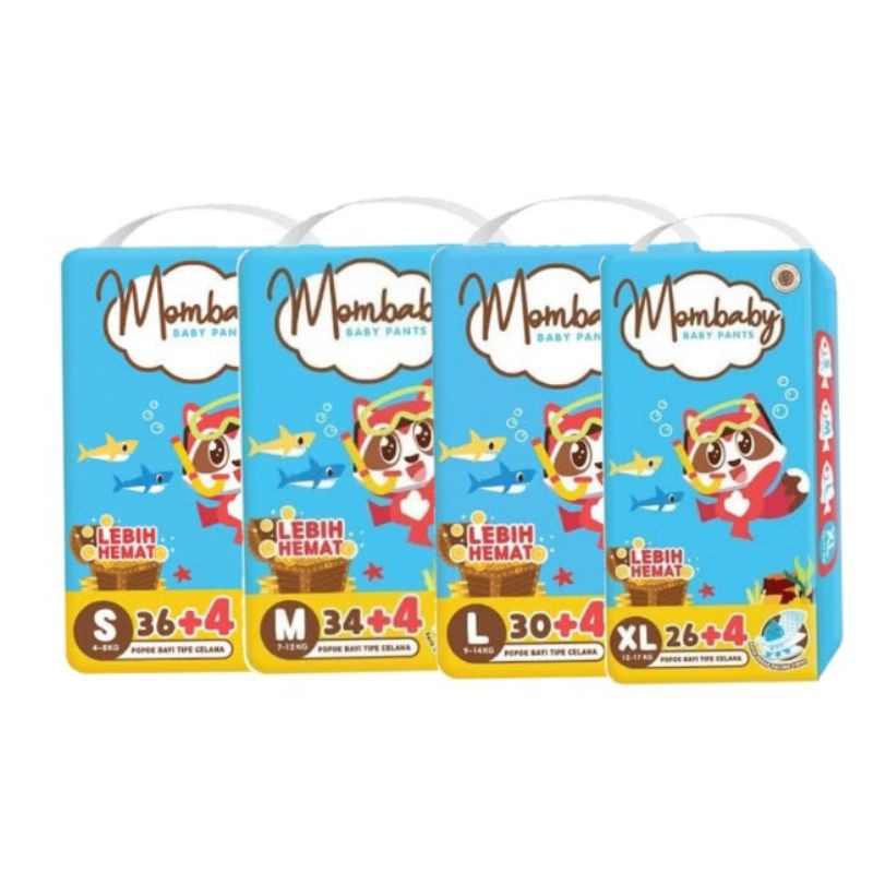 Mom baby pants,pampers bayi S 36+4