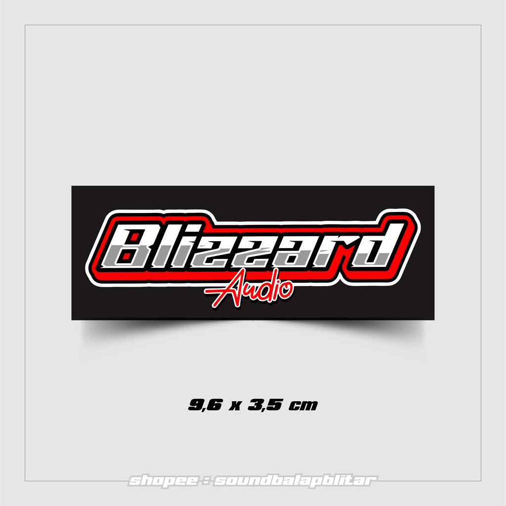 

Stiker Blizzard Audio Sound System Vynil Anti Air Bijian Unofficial