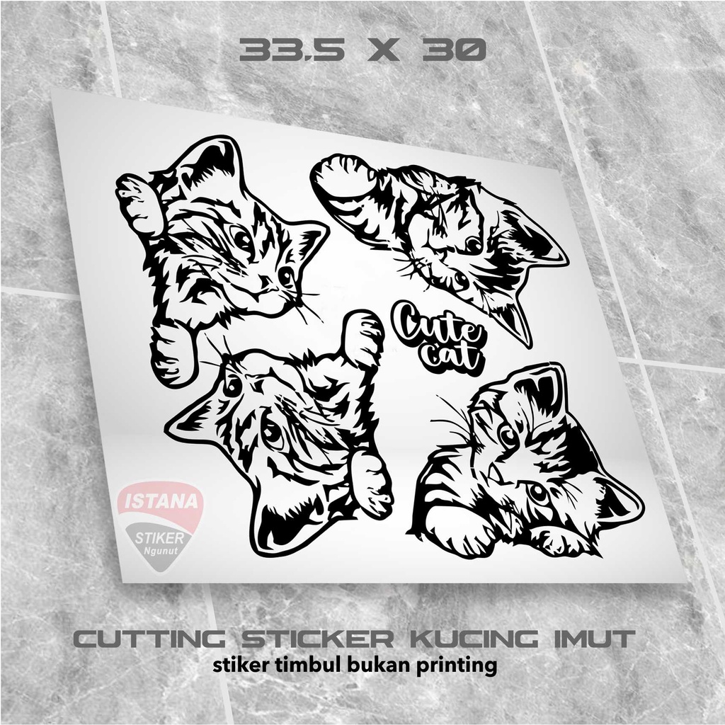 

STICKER PACK KUCING LUCU | STIKER KUCING | STICKER CUTE CAT | STICKER TIMBUL