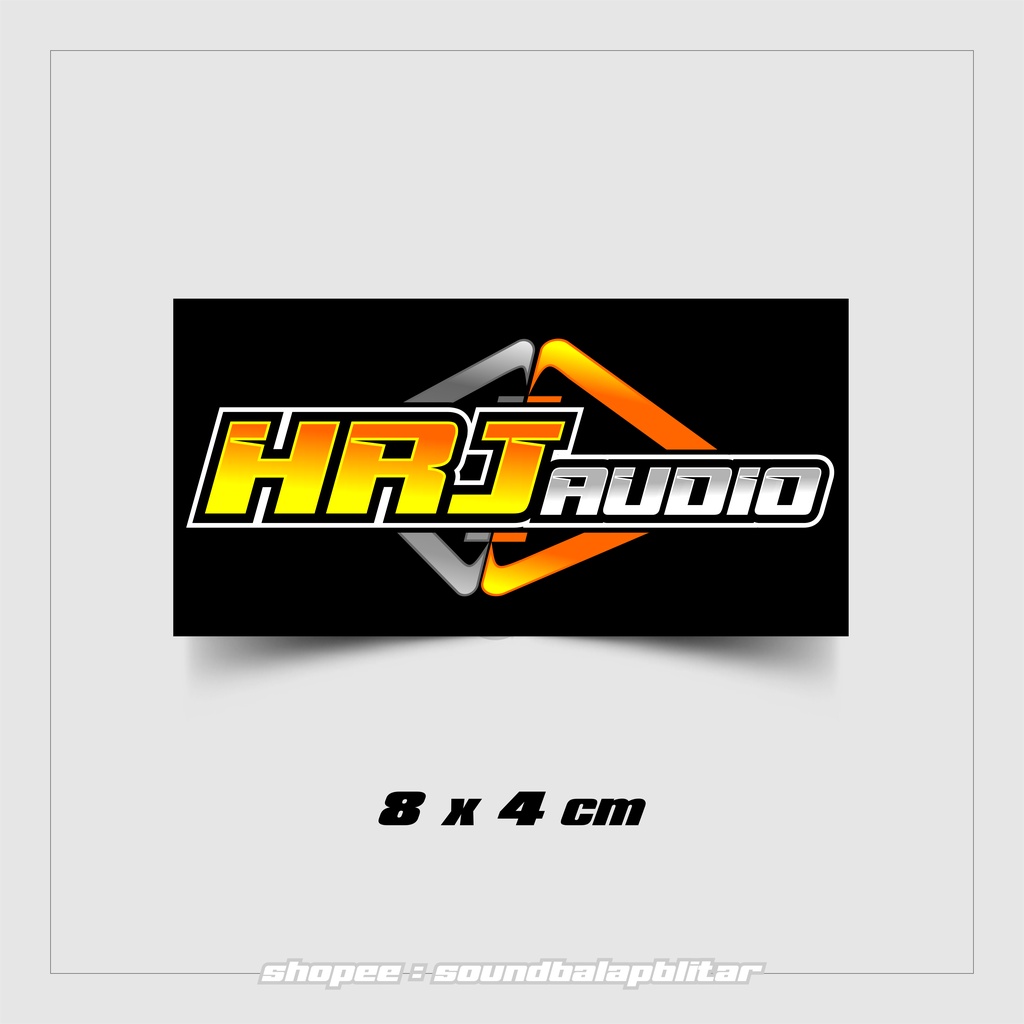 Stiker HRJ Audio Sound System Vynil Anti Air Unofficial