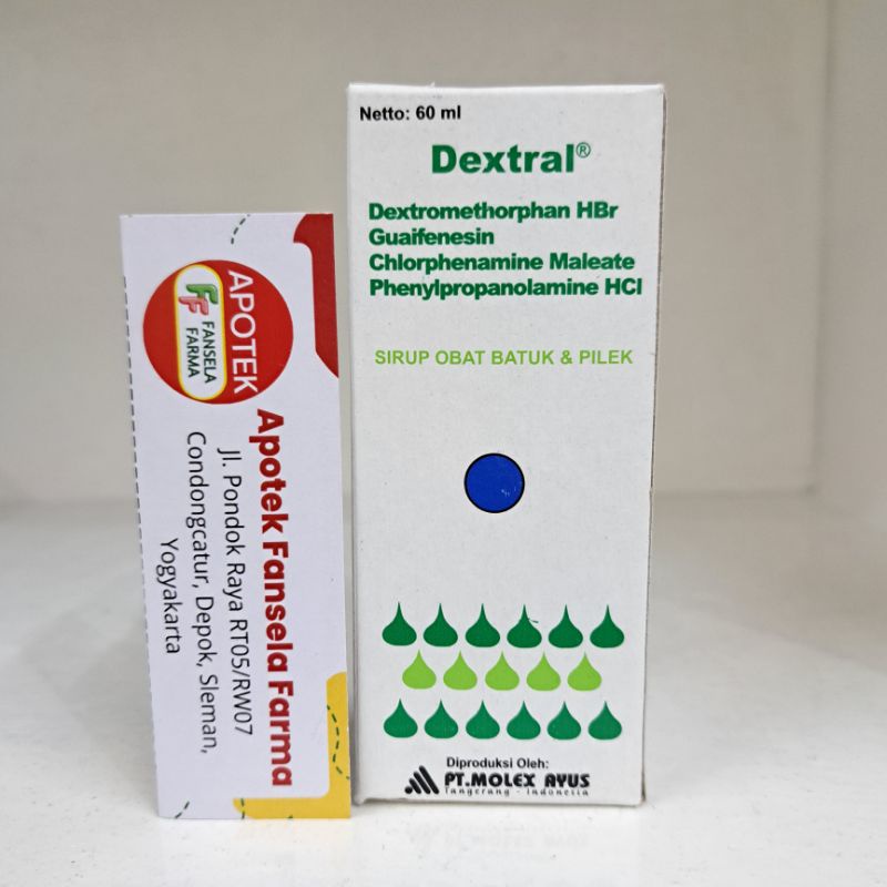 Dextral Sirup Batuk Pilek Flu Anak Dewasa Batuk Berdahak dan Tidak Berdahak