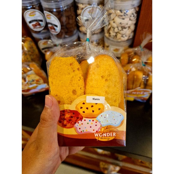 

Bagelan Wonder Bakery Cemilan Snack isi 7pcs - 60 gram