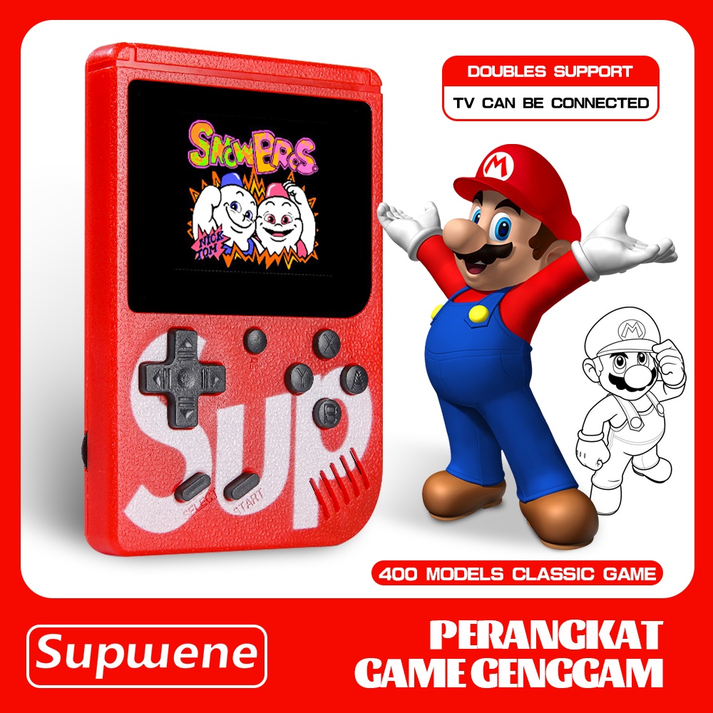 Double Player Gameboy Permainan Retro Mini Gameboy Game Konsol Built-in 400 Games PS4 Gameboy 4.7 Impor+Console Mini Portable game controller