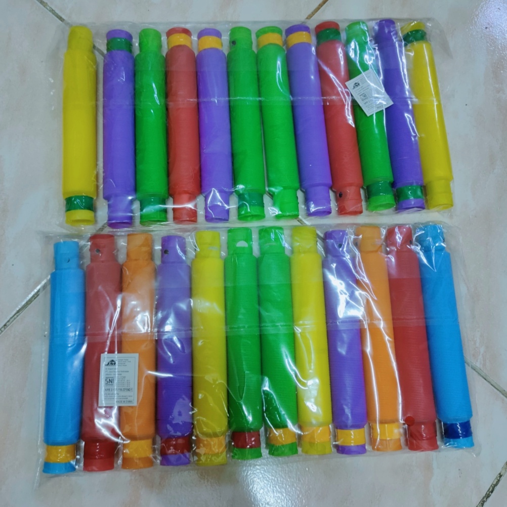 Mainan Pipa Selang Led Lampu Stick Light Up Pop Tubes Pipes SNI