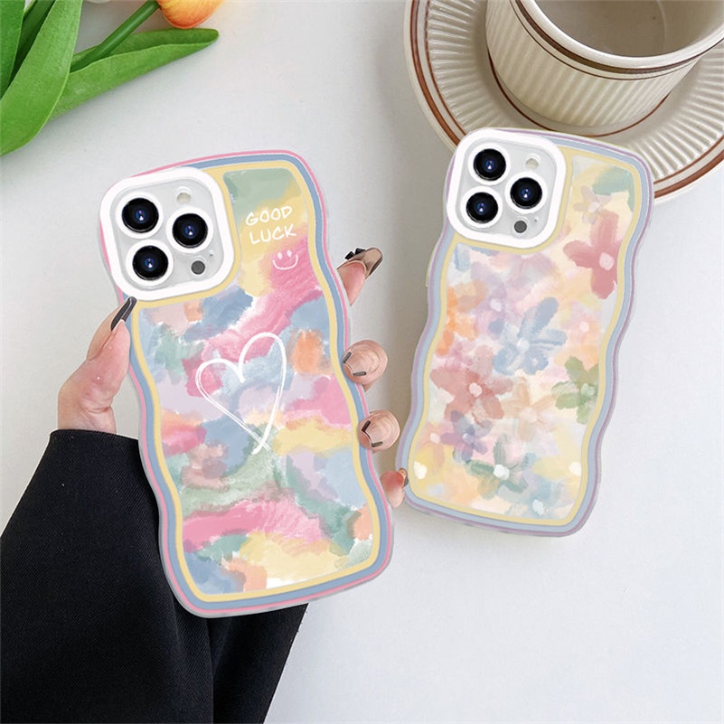 Casing Soft Case Silikon Motif Lukisan Cat Minyak Untuk iPhone 14 13 12 11 Pro Max X Xr Xs Max 8 7 6 6s Plus