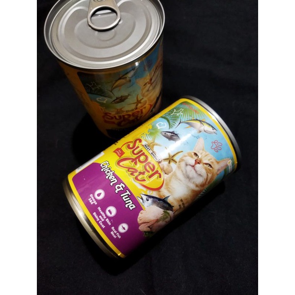 SuperCat Chicken &amp; Tuna 400gr Makanan Kucing Basah Kaleng