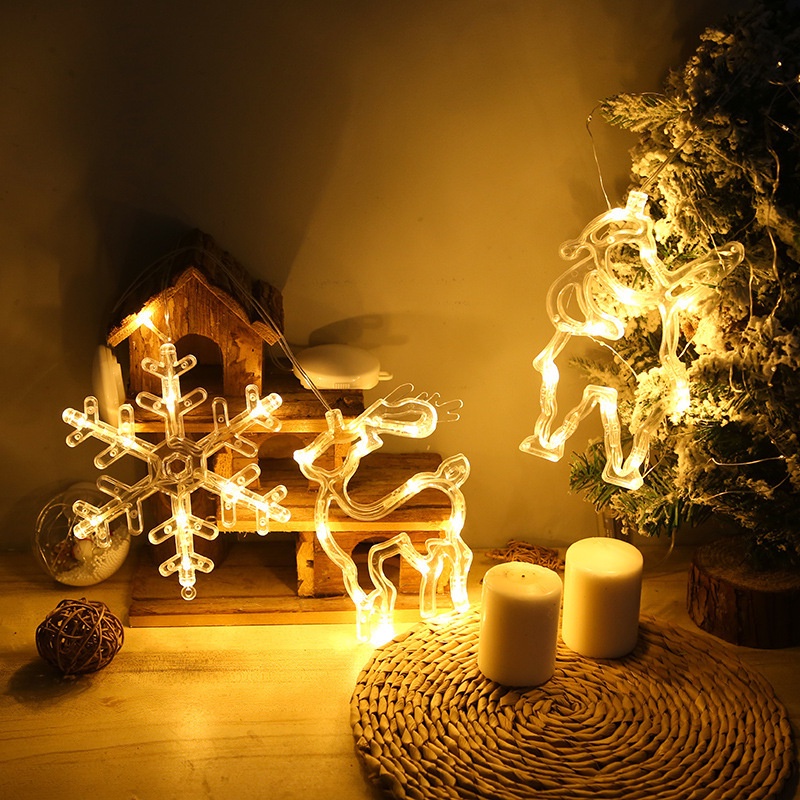 Lampu String Led Bentuk Snowflake Untuk Dekorasi Natal