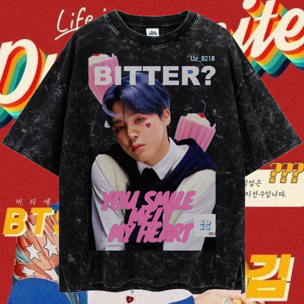 LASTHOPE 'BTS' OVERSIZE WASHING TSHIRT / KAOS ATASAN TSHIRT TEE WASHING ACID WASHED STONEWASH OVERSI