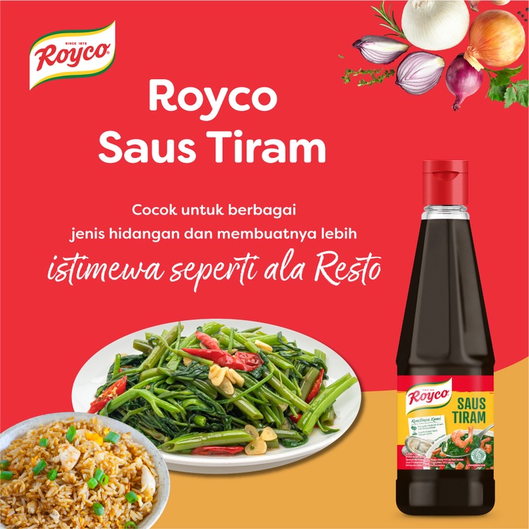 ROYCO SAUS TIRAM BUMBU PENYEDAP MAKANAN KAYA RASA TANPA AMIS 135ML-5