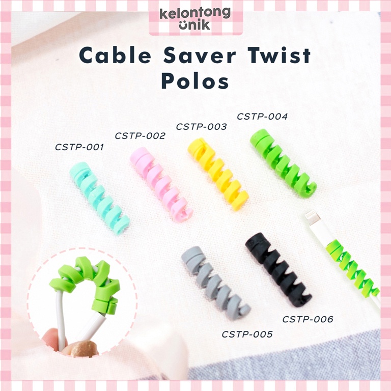 DISNEY - Cable Saver TWIST/ Cable Protector SPIRAL/ Pelindung Ujung Kabel (Android &amp; Apple)