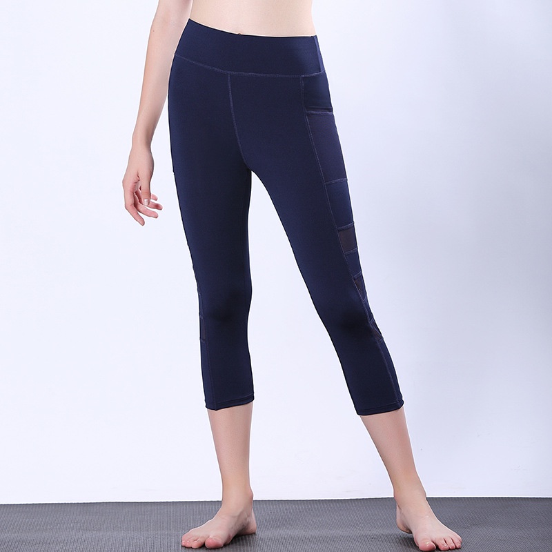 Yoga Legging Celana Olahraga Wanita High Waist Pants Polos Gym Fitness Yoga Running Sport KZ865