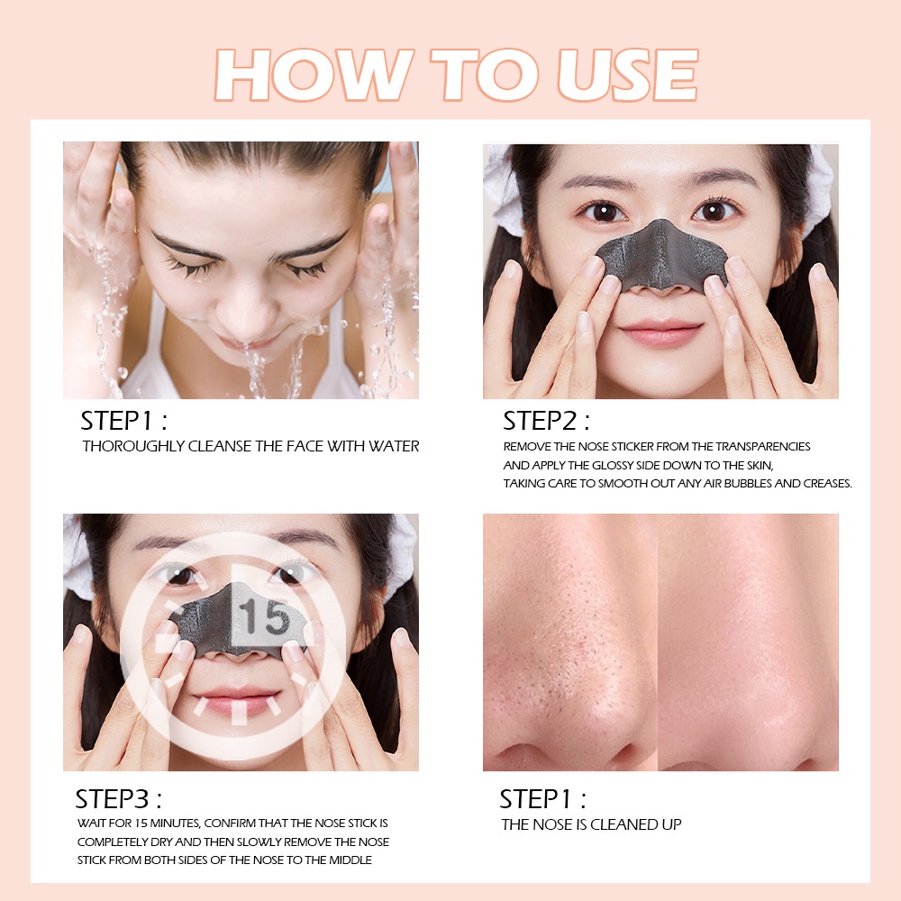 SANIYE Blackhead Mask Pembersih Komedo Black Mud Nose Jerawat  Deep Cleansing Blackhead Remove BH001