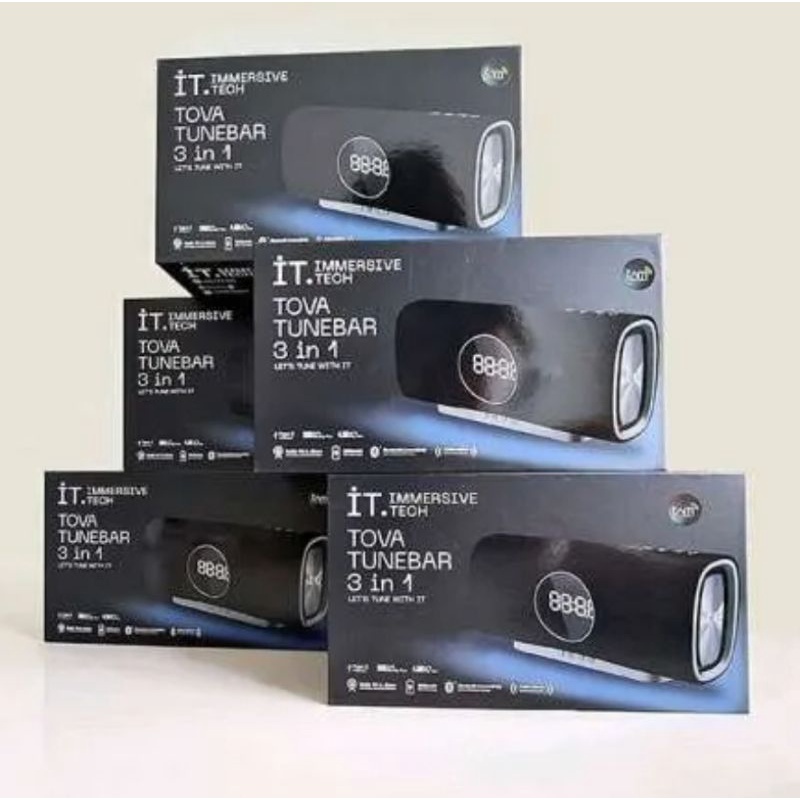 Speaker Bluetooth IT Immersive Tech Tova Tunebar 3 in 1 Garansi Resmi New Gress Baru