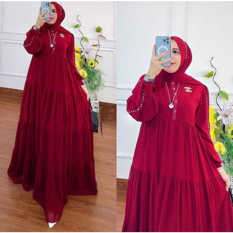 Fashion MUSLIM, baju wanita, baju stelan wanita, setelan, stelan, Baju stelan, fashion wanita, one set. Serena Set