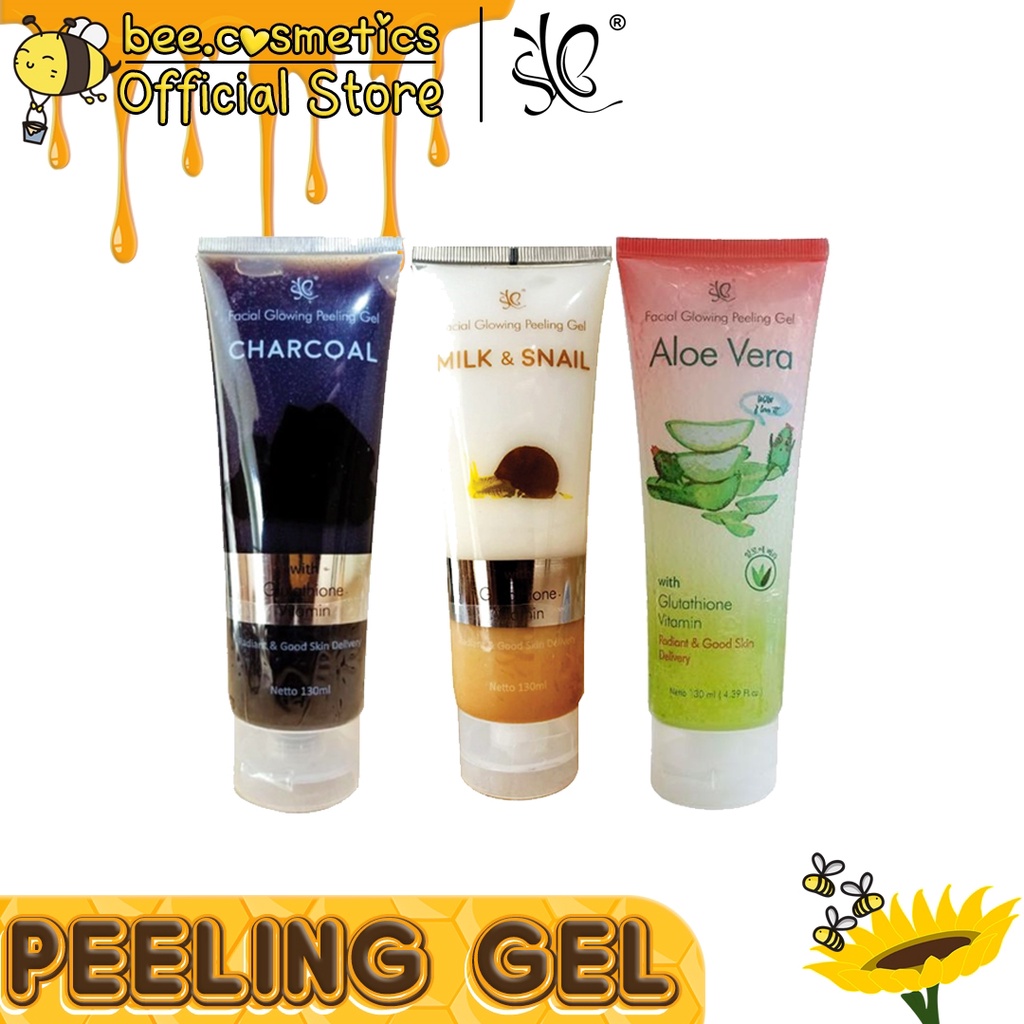 Jual SYB FACIAL GLOWING PEELING GEL ( ALOEVERA / CHARCOAL / SNAIL
