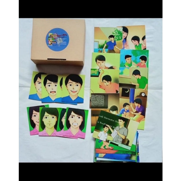 GE TOYS MAINAN BALITA DAN ANAK KARTU EMOSI/ALAT TERAPI WICARA