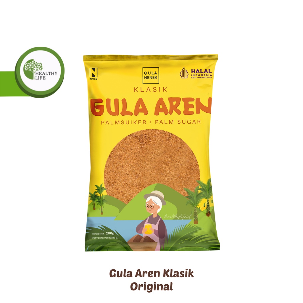 Natgo - Gula Nenek Gula Aren Palm Sugar / Gula Kelapa Coconut Sugar 200gr