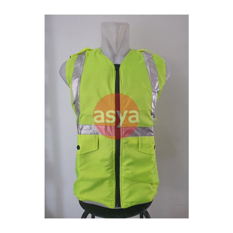 Rompi Parasit Proyek Lapangan / Rompi Safety Parasit / Rompi Proyek / Rompi Kerja Parasit Hijau