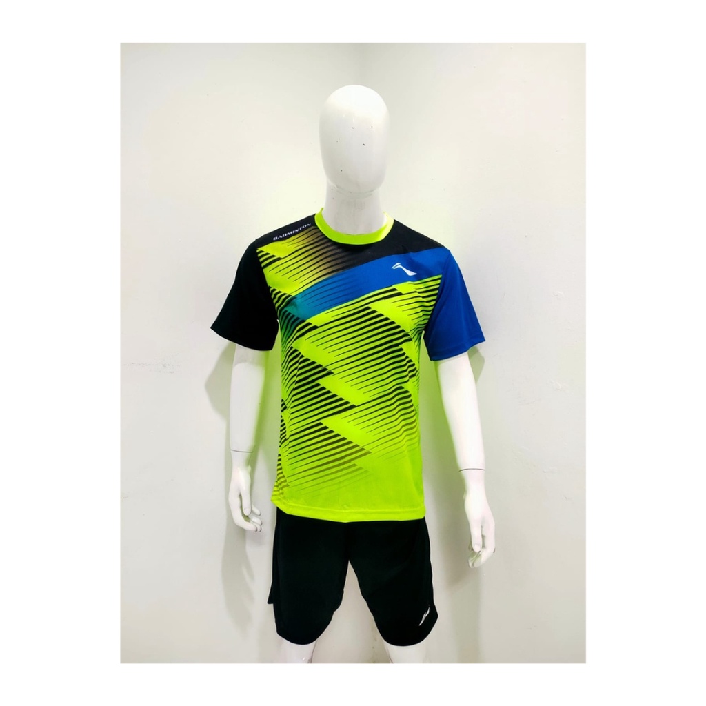 Kaos bulutangkis pria L260 setelan baju celana badminton jersey wanita dewasa t-shirt outfit seragam jarsey kostum olahraga pakaian apparel sport jersy bulu tangkis casual jersi sudirman thomas uber cup print custom suit stabilo polos