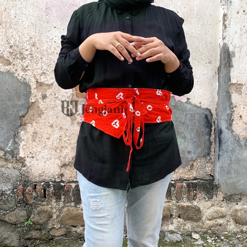 Obi Belt Jumputan Sulastri | Sabuk Jumputan Ori Handmade