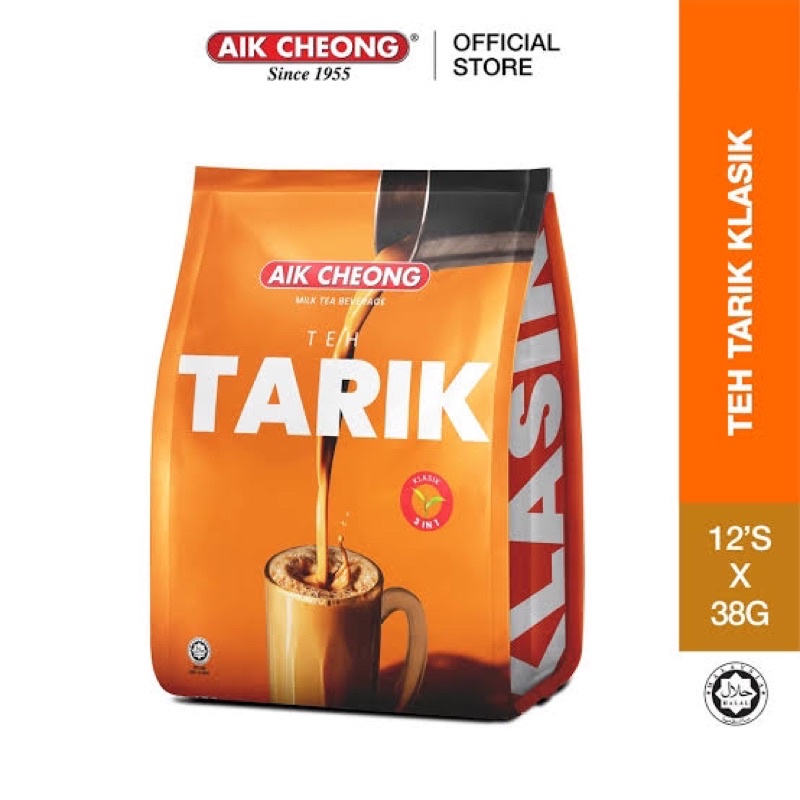 

Teh tarik Aik Cheong 12sachet Instant Milk Tea Beverage 600gr