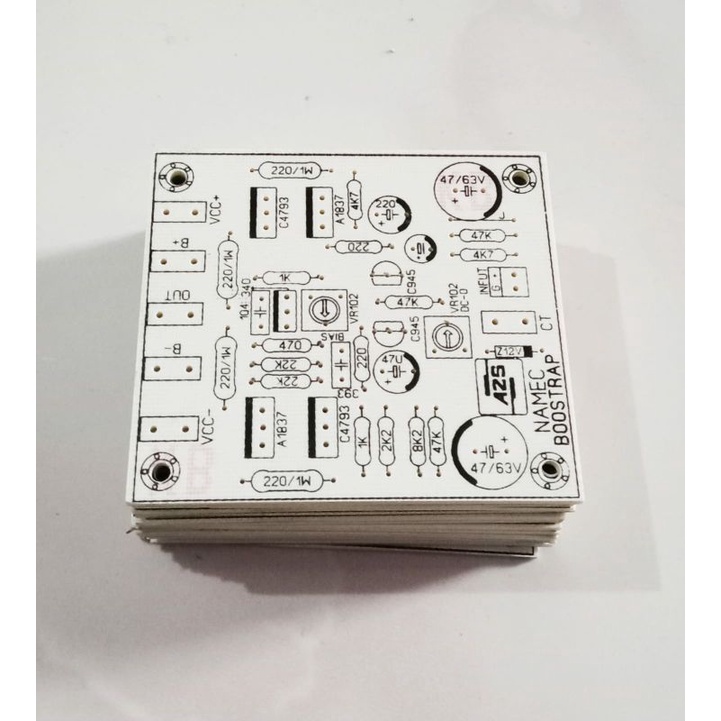 PCB POWER Amplifier NAMEC BooStrap mono Fiber