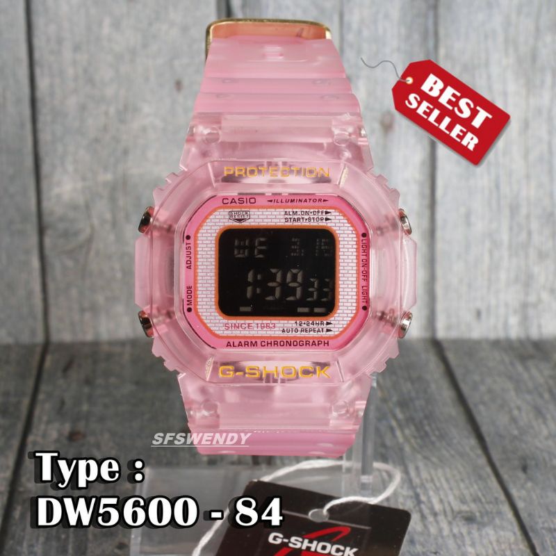 Jam Tangan Dw5600 Tahan Air Transparan Kasual Terlaris Pria Wanita Outdoor