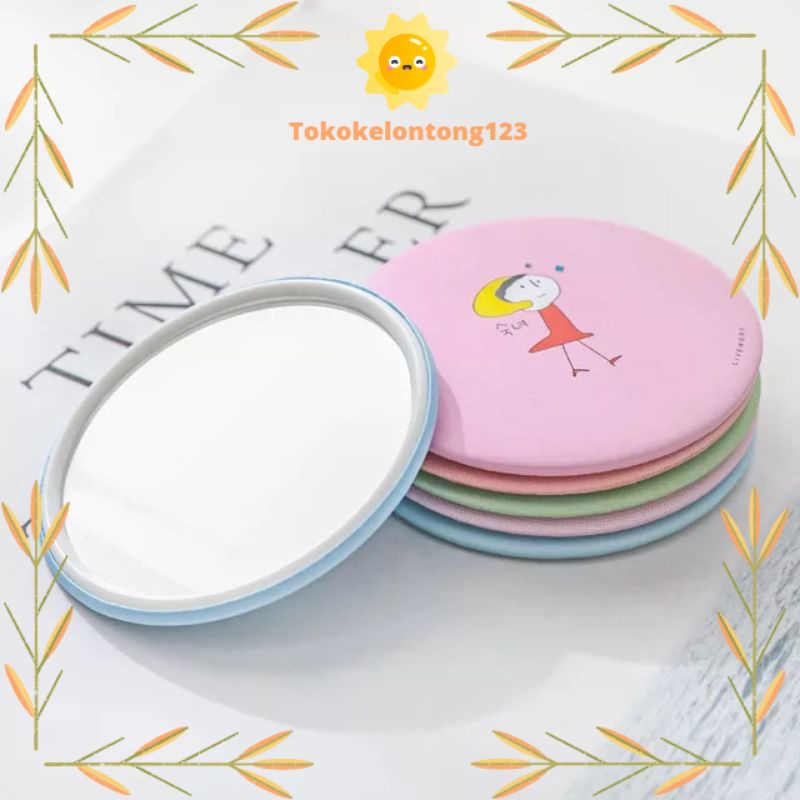 Cermin Bulat Kecil Makeup Travelling
