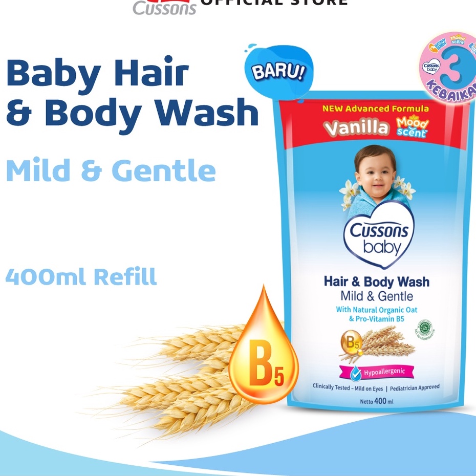 Cussons Baby Bath sabun cair 400ml Refil