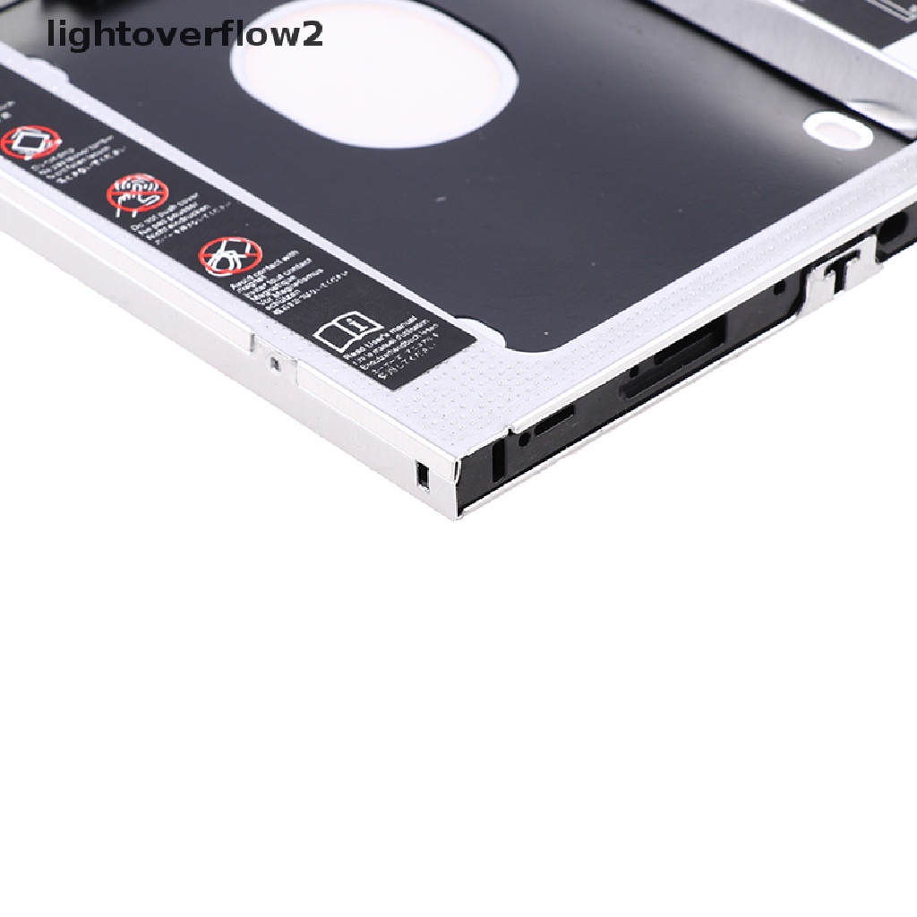 (lightoverflow2) Casing Hardisk HDD Caddy 2nd SATA 3.0 9.5mm Untuk Laptop