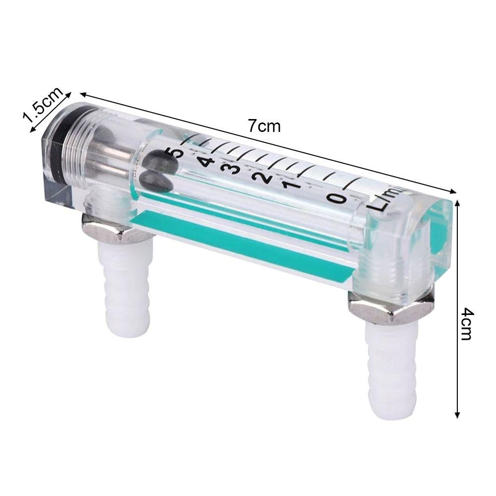 Pineapple Air Flow Rate Gauge Presisi Tinggi Dengan Pelampung Hitam Panel Akrilik Pengukur Aliran Gas