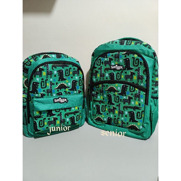 Smiggle Dino green /Tas ransel smiggle/Tas smiggle