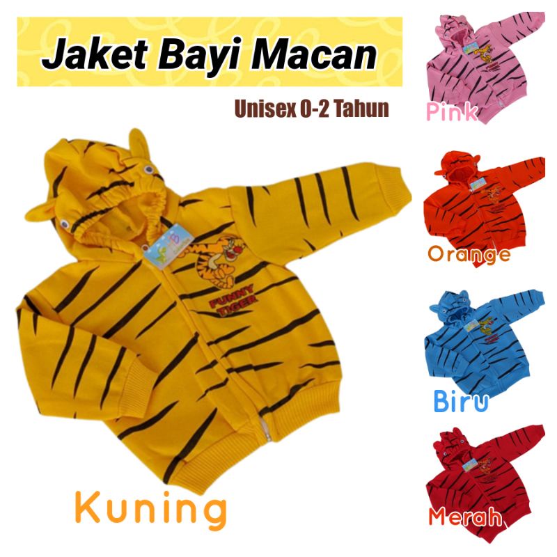 [0-2th] Jaket Bayi laki laki perempuan Bahan Sweater Mantel Bayi Hangat Kupluk Hoodie Anak Usia 0-2 TAHUN ZHAFIRA Baby And Kids