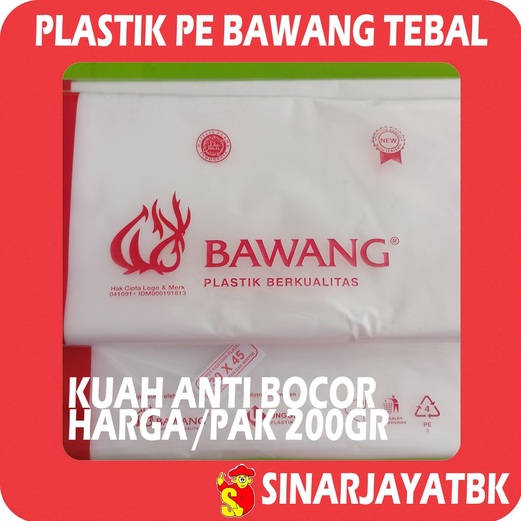 Plastik PE 30x45 Bawang Tebal