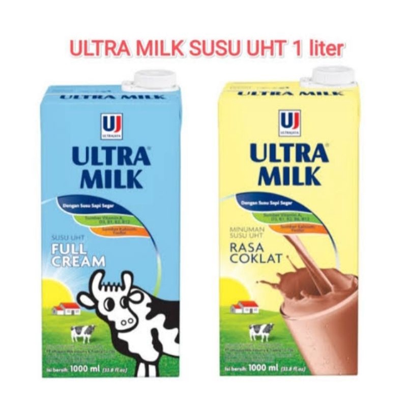 

Susu Ultra Milk Susu UHT kemasan 1 liter 1000 ml