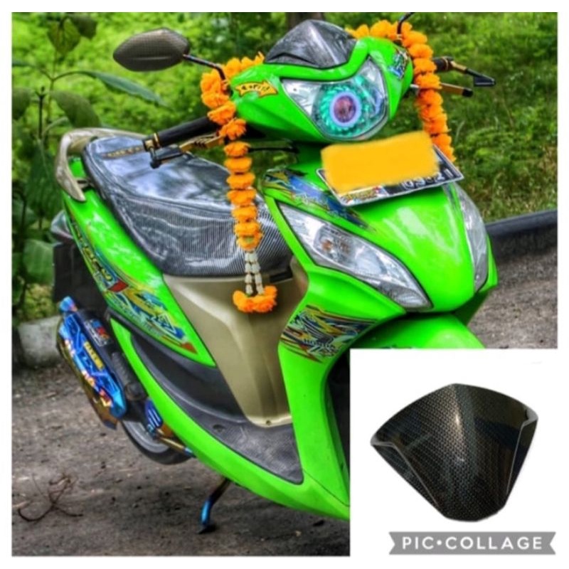 Visor Karbon Hitam Konda Spacy Jupiter Z Jupiter MX Old Mio Smile Kualitas Terbaik