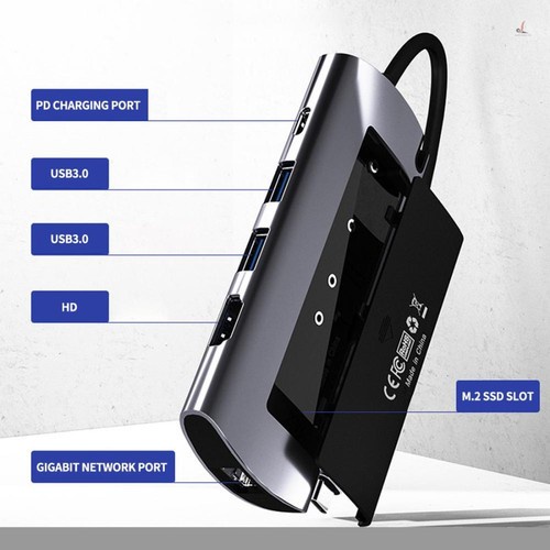 Netac Enclosure WH41, 6 in 1 dock &amp; M.2 SATA External SSD Case