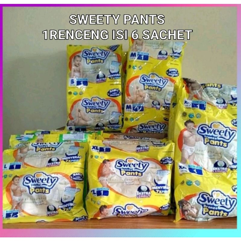 Pempers Sweety Renceng S,M,L,XL isi 1 Sachet