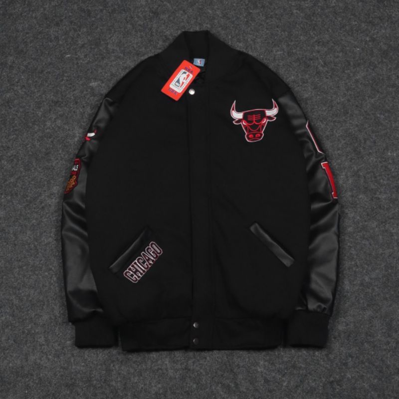 VARSITY JAKET HOODIE SWEATER NBA BULLS FULLTAG &amp; LABEL