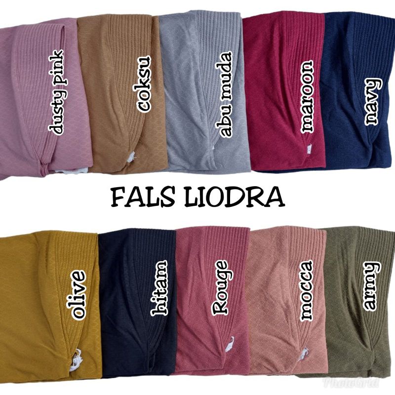 [ Ori Fals ] LIODRA ••hijab instan Jersey dieor••hijab pet motif renda