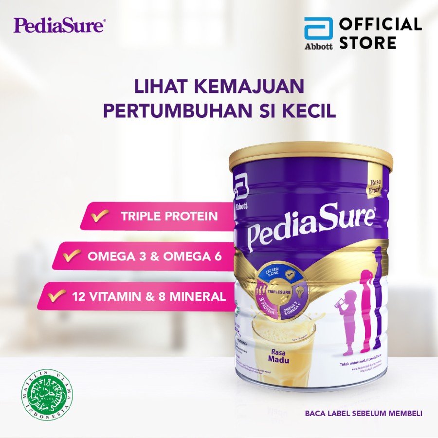 SUSU ANAK - Pediasure Triplesure / Pediacomplete Vanilla / Madu / Coklat 400g/ 850g