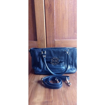 Tory Burch Amanda Satchel Black Preloved