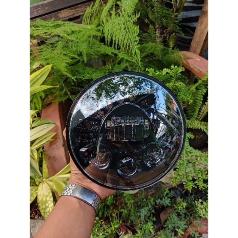 Lampu daymaker 19LED 7INCH headlamp daymaker 19led 7inch pnp batok tiger revo barang, megapro primus