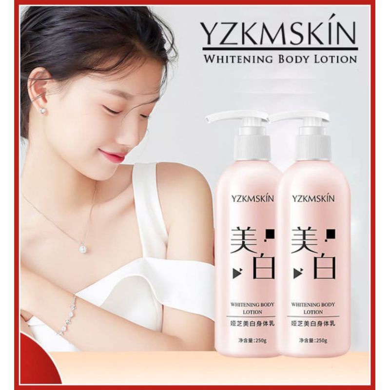 YZKMSKIN Moisturizing Whitening Body Lotion Korea-Lotion Pemutih Tubuh Seluruh Badan