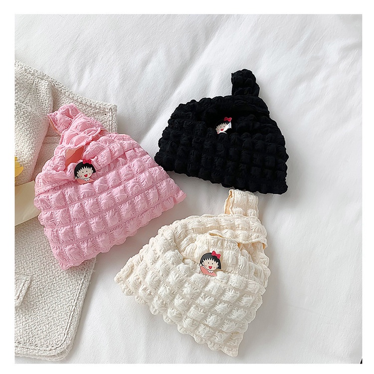 Drozenb PUFFY FOAM DUMPLING BAG - TAS RAJUT KOREA - TAS KOREA KEKINIAN BAHAN PUFFY IMPORT HANDBAG KOREA